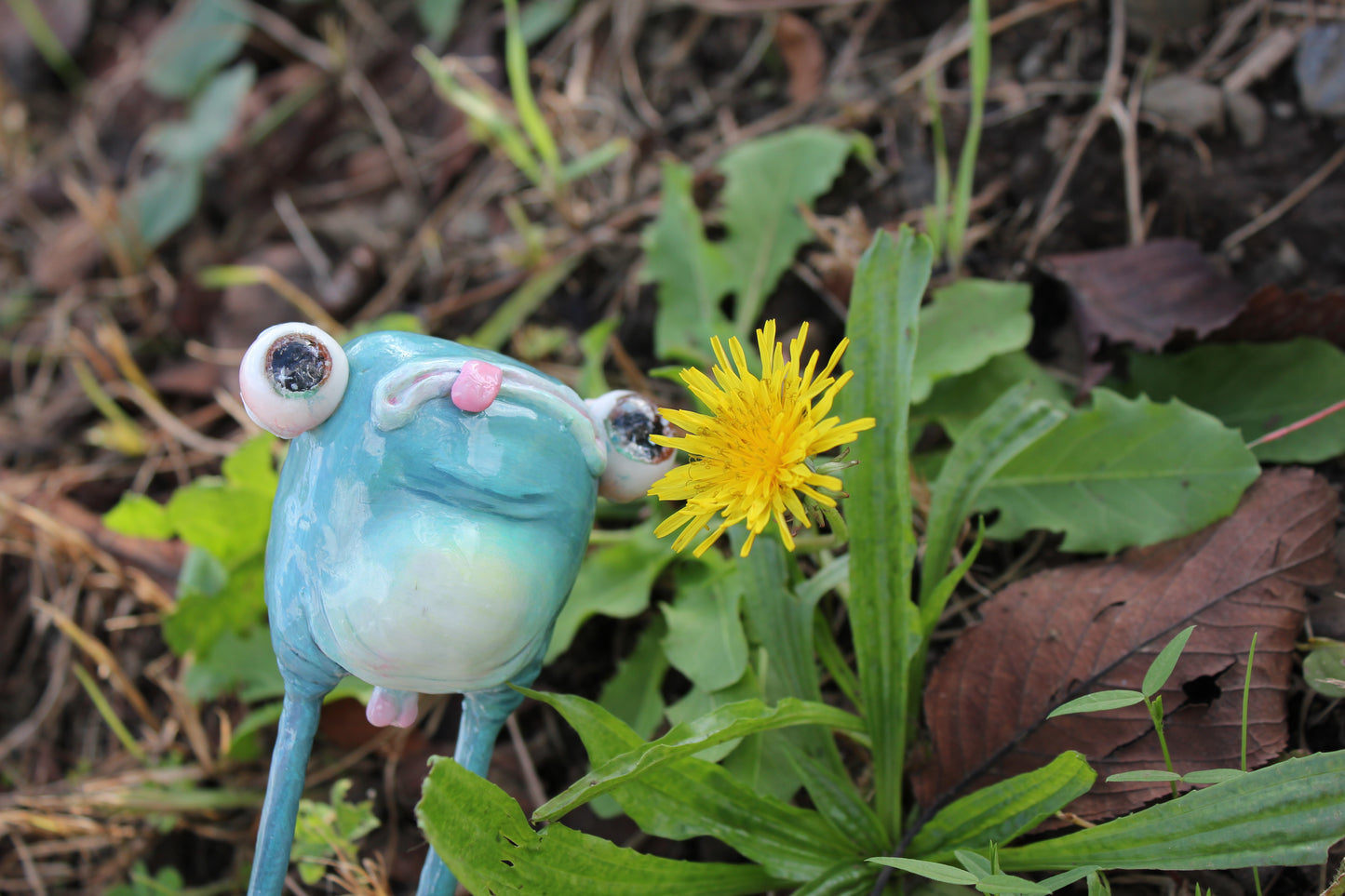 Air licking baby frog (tadpole) [Limited Edition 1/1]