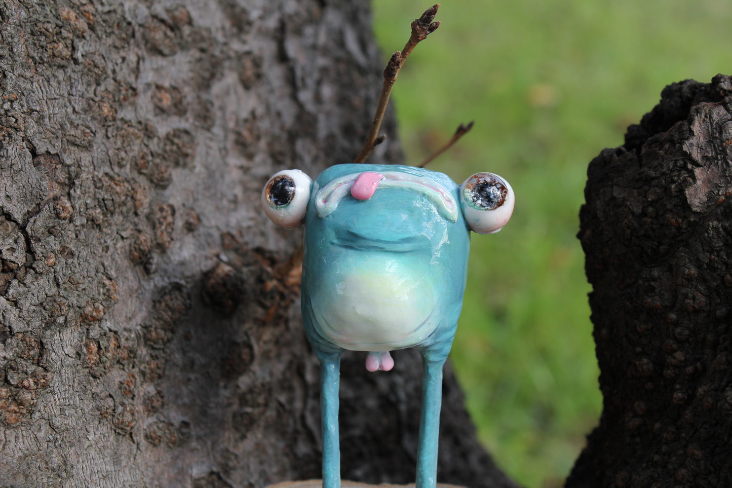 Air licking baby frog (tadpole) [Limited Edition 1/1]