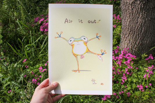 Ventilating Frog Art Print [Limited Edition of 15]
